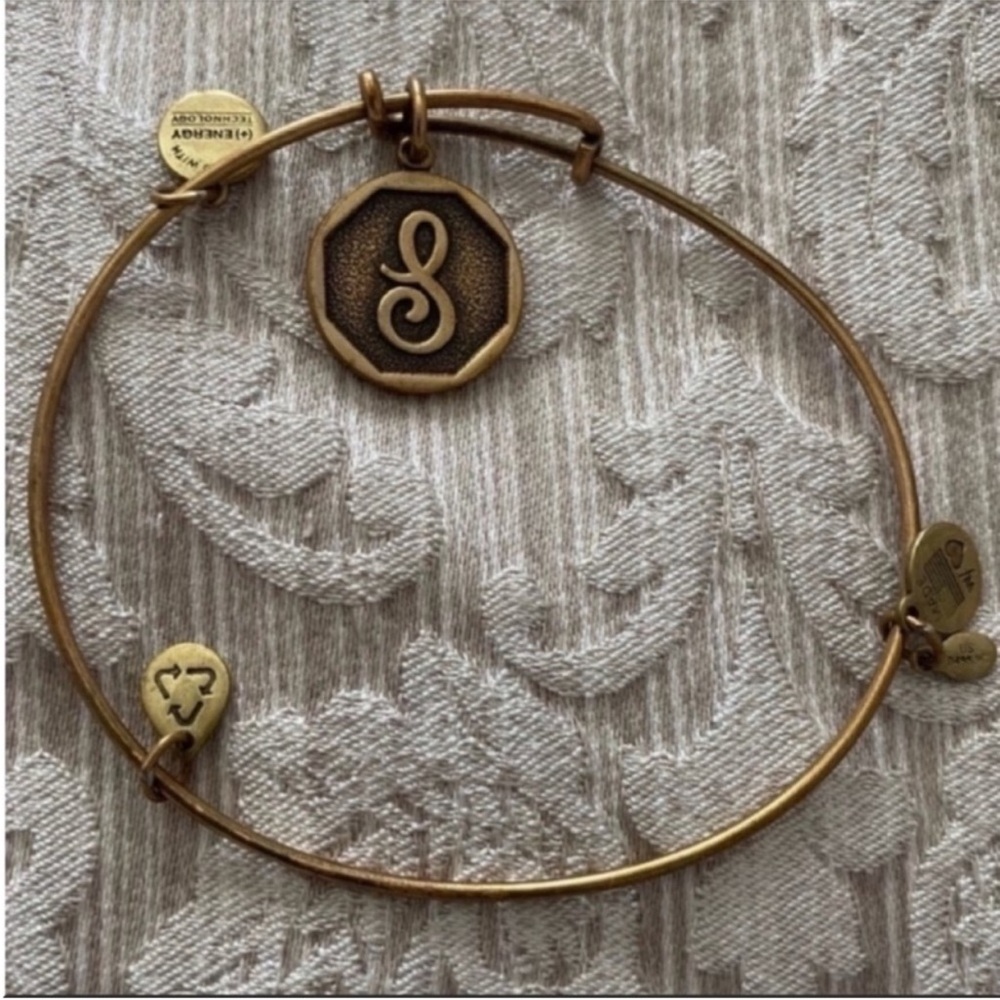 Women’s Alex and Ani Gold “S” Charm Bracelet - Picture 5 of 7